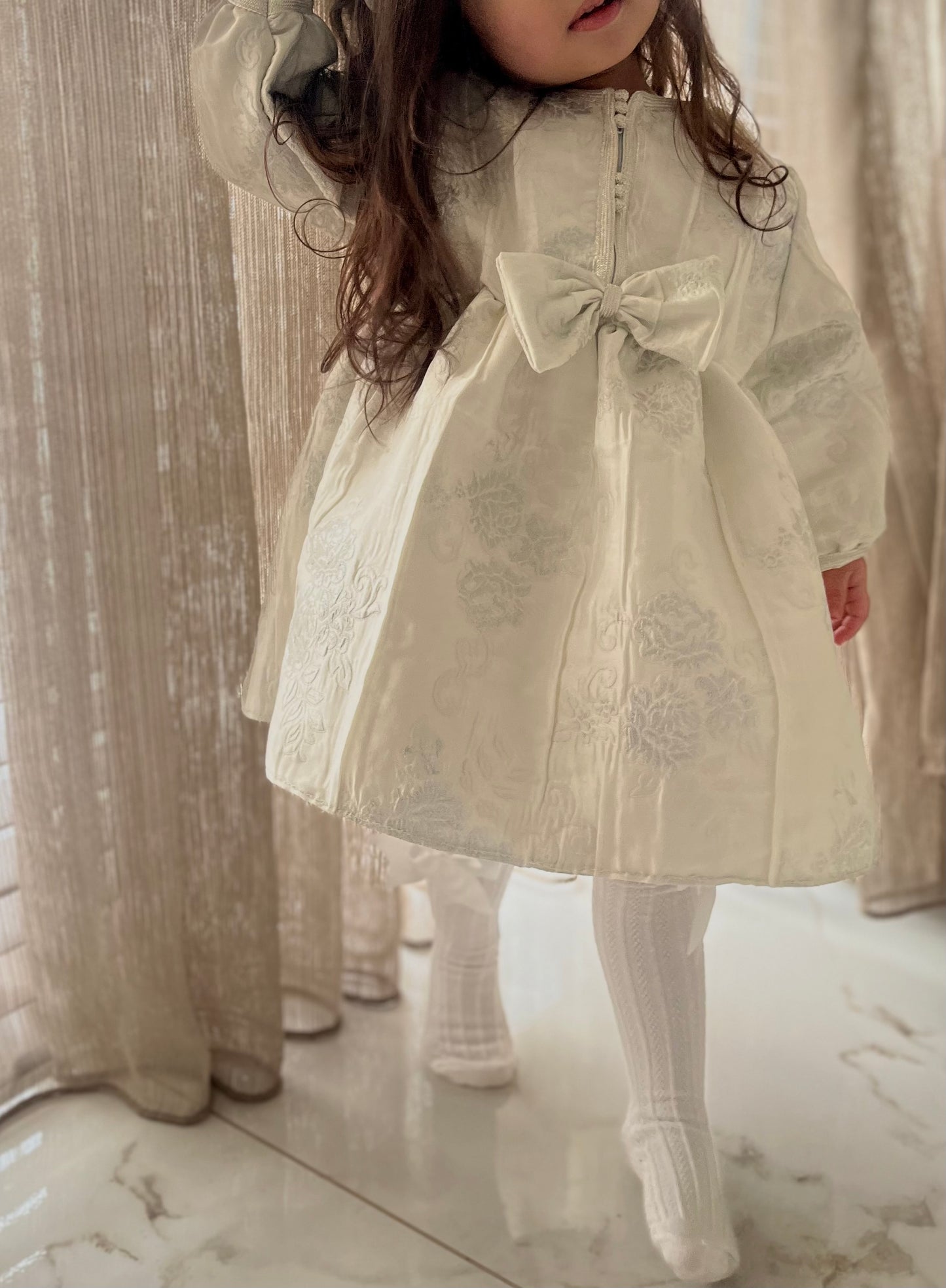 Eleysa Dress | Ivory Pearl