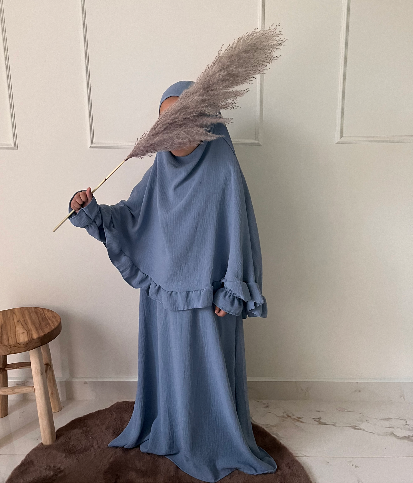 Khimaar Set | Kids | Jeans Blue