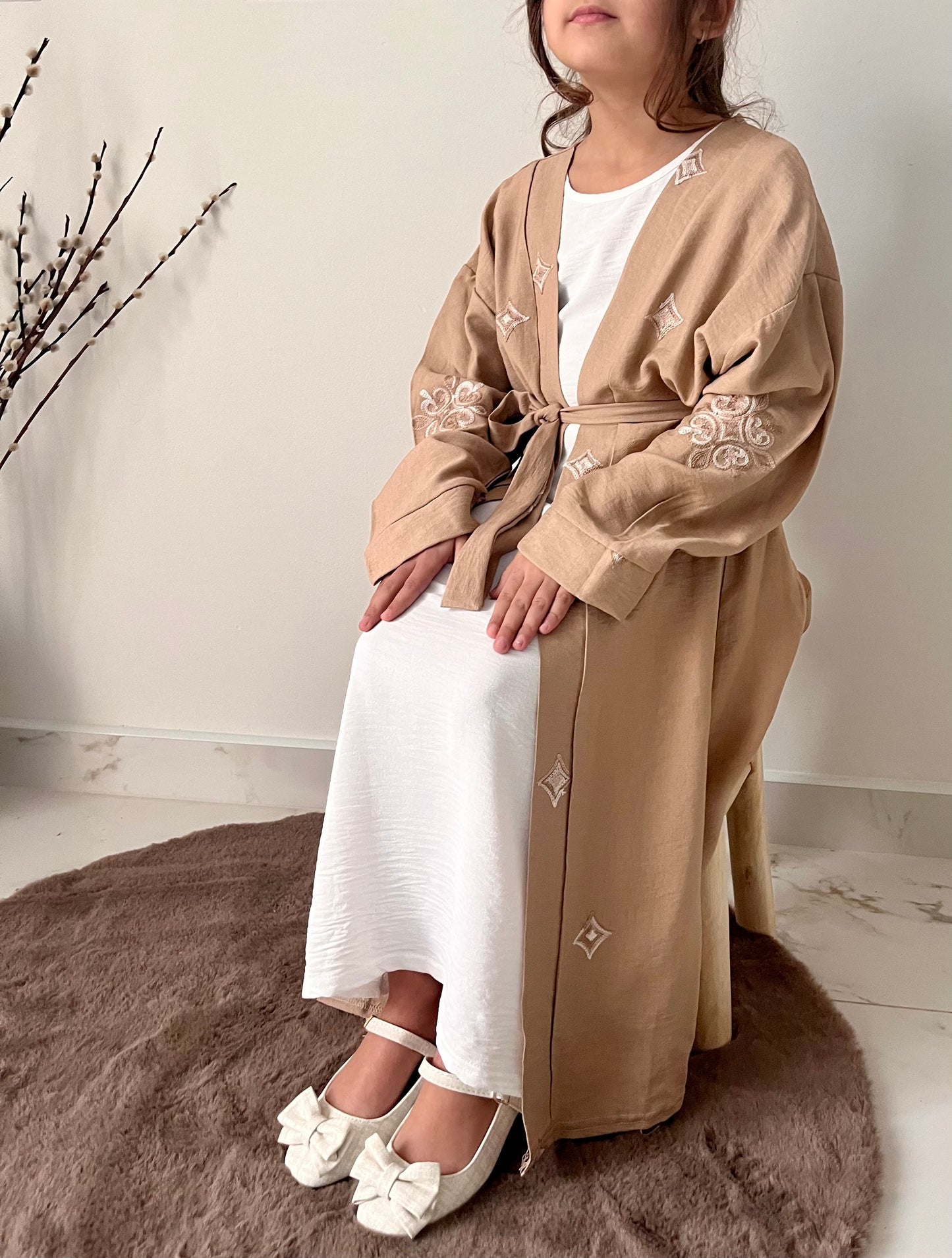 Yara 2-piece Kimono | Beige
