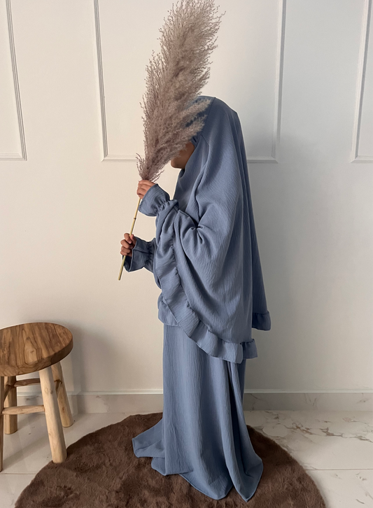 Khimaar Set | Kids | Jeans Blue