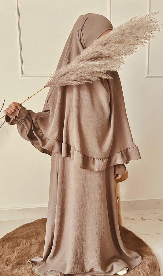 Khimaar Set | Kids | Caramel Beige