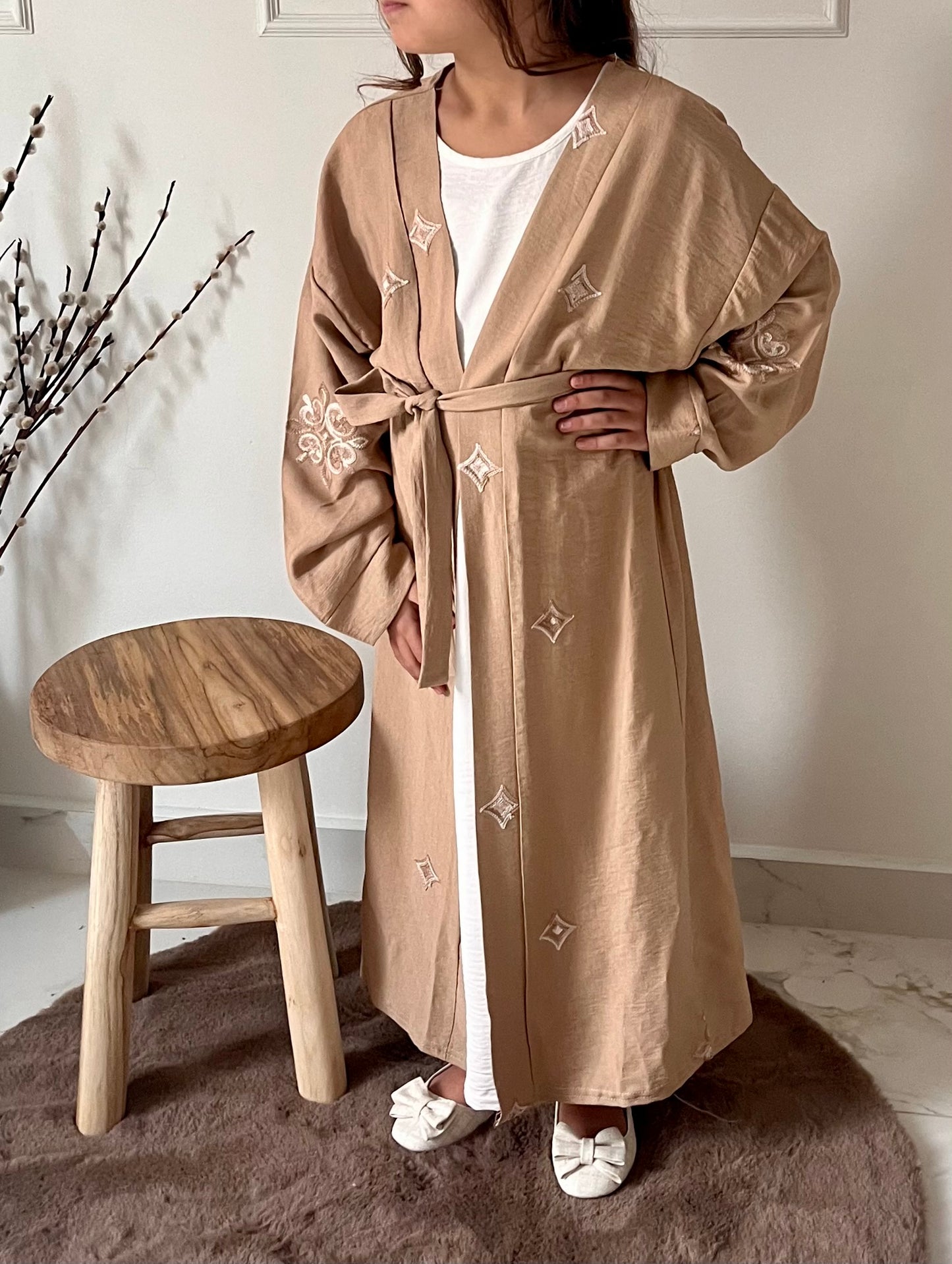 Yara 2-piece Kimono | Beige