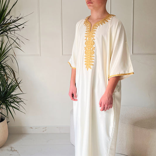 Hamza Abaya | Off-White & Black