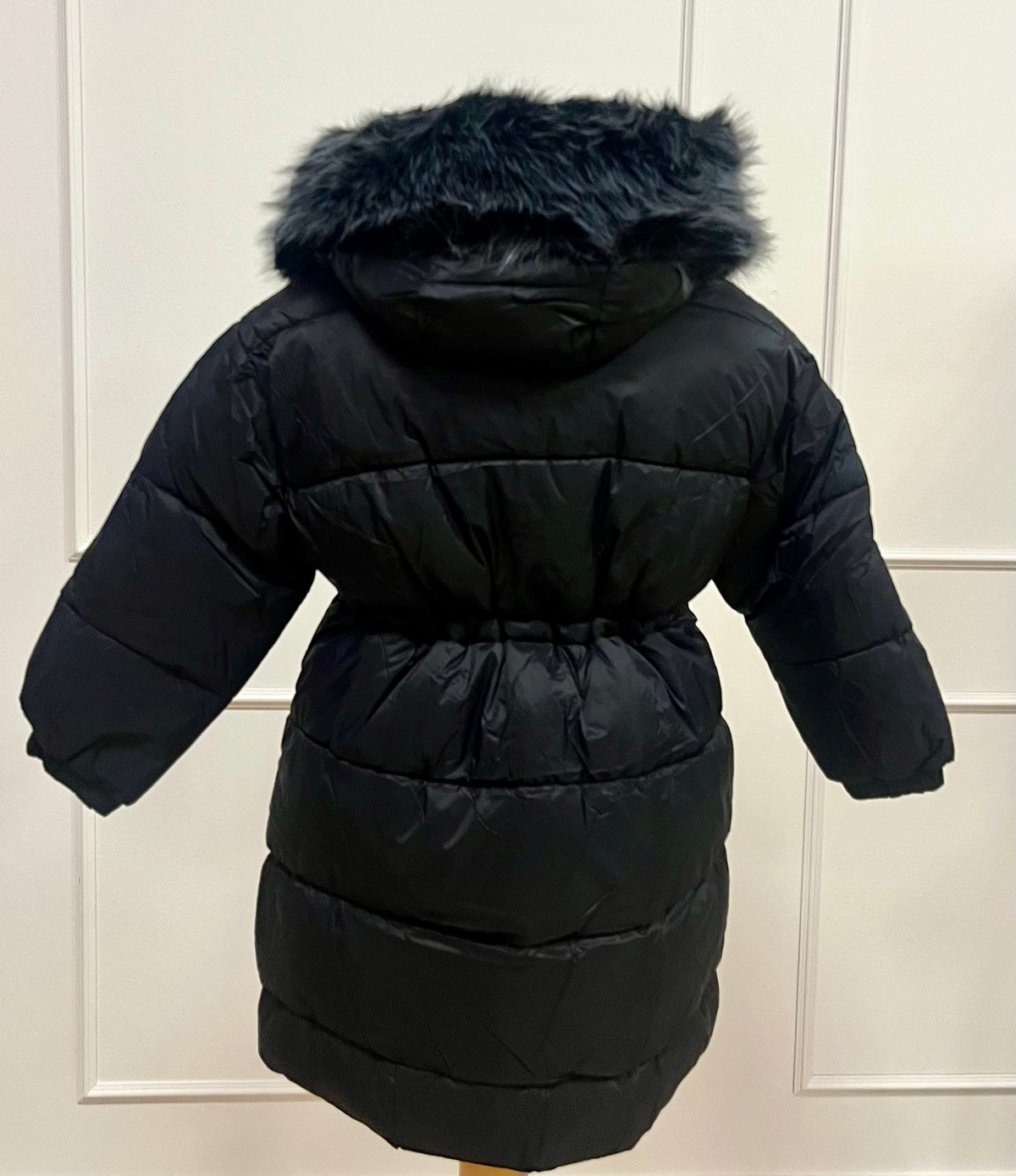 Fur Puffer Coat | Noir
