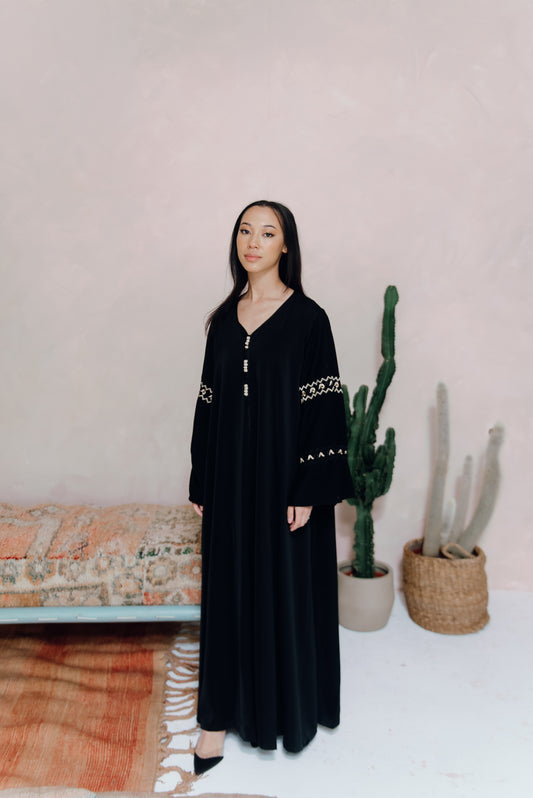 Layla Dress | Golden Noir