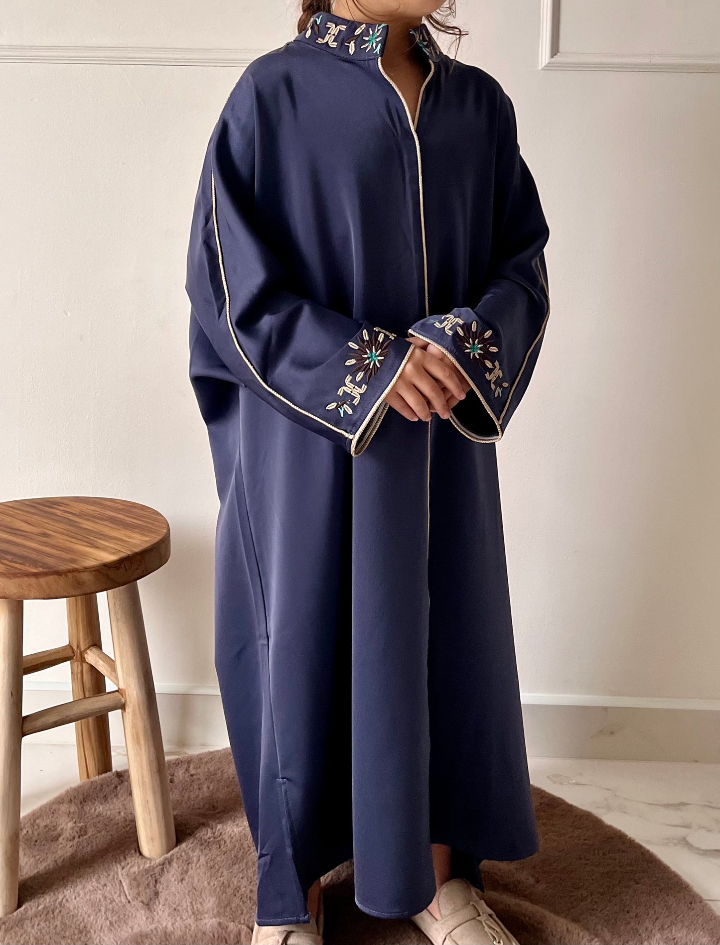 Lamis Dress | Navy Silk