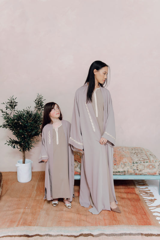 Lila Kimono | Golden Beige | Kids 116/122