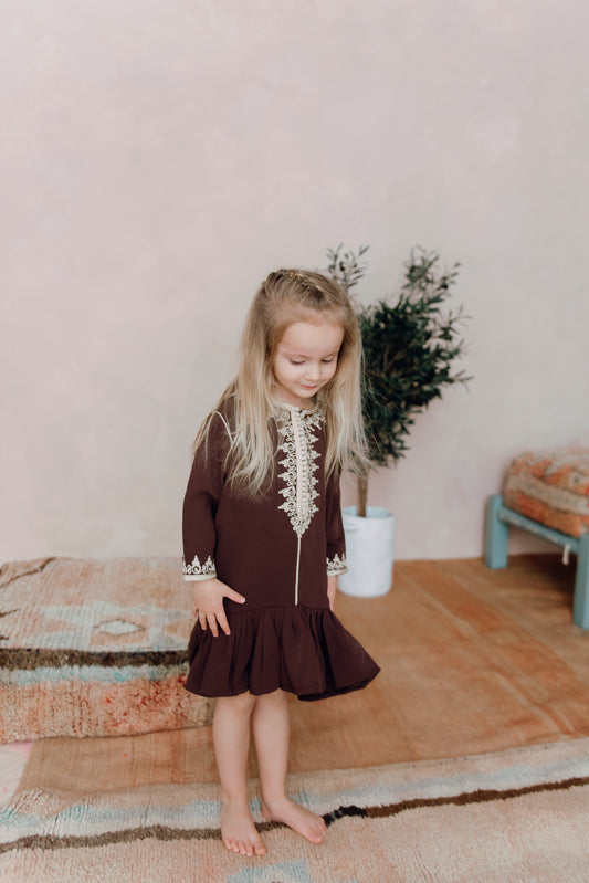 Celia Dress | Chocolate Brown