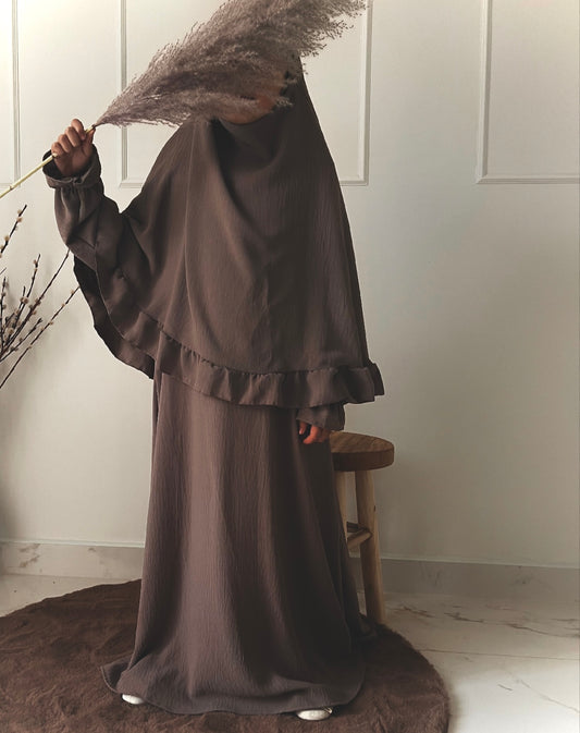 Khimaar Set | Kids | Brown