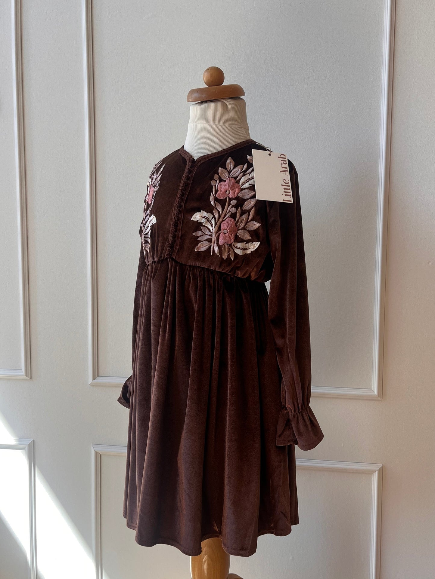 Elissa Dress | Velvet Brown