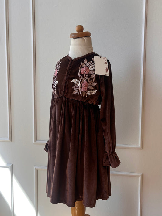 Elissa Dress | Velvet Brown