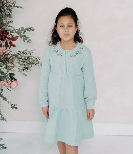 Layli Dress | Dusty Blue