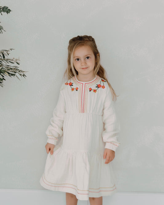 Layli Dress | Vanilla White